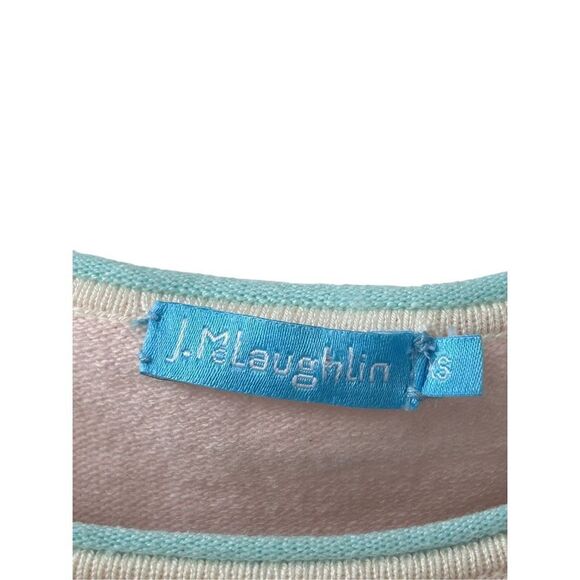 J.Mc Laughlin Cotton Blend Stretch Pullover Knitted Top Womens Pink Size Small - Picture 3 of 7